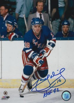 Autographed MARCEL DIONNE 8x10 New York Rangers Photo