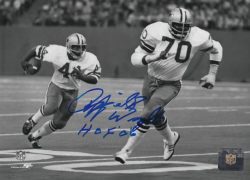 Autographed RAYFIELD WRIGHT 8x10 Dallas Cowboys Photo