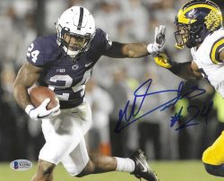 Autographed Miles Sanders Penn State 8x10 Photo with Beckett COA