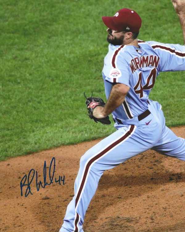 AUTOGRAPHED Brandon Workman 8X10 Philadelphia Phillies Photo