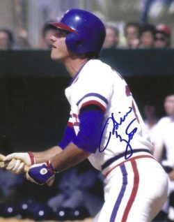 Autographed RICHIE ZISK 8X10 Texas Rangers Photo