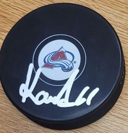 Autographed MARTIN KAUT Colorado Avalanche Hockey Puck