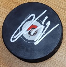 Autographed THOMAS CHABOT Ottawa Senators Hockey Puck