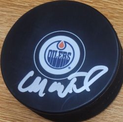 AUTOGRAPHED CRAIG MACTAVISH Edmonton Oilers Puck
