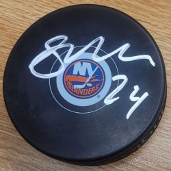 Autographed SCOTT MAYFIELD New York Islanders Hockey Puck