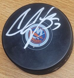 Autographed CASEY CIZIKAS New York Islanders Hockey Puck