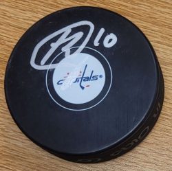 Autographed BRETT CONNOLLY Washington Capitals Hockey Puck