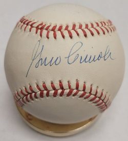 Autographed GINO CIMOLI Official National League Baseball