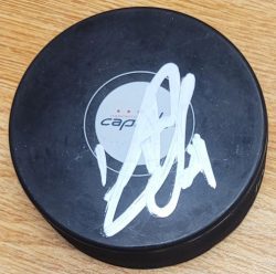Autographed ALIAKSEI PROTAS Washington Capitals Hockey Puck