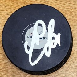 Autographed ALIAKSEI PROTAS Washington Capitals Hockey Puck