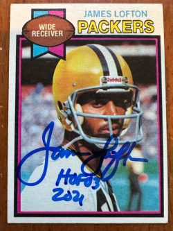 Autographed James Lofton Green Bay Packers 1979 Topps Rookie card #310
