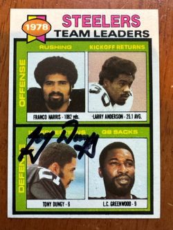 Autographed 1979 Topps Tony Dungy Pittsburgh Steelers Rookie Card #19 w/ COA