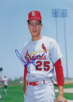 AUTOGRAPHED JULIAN JAVIER 8x10 St. Louis Cardinals photo