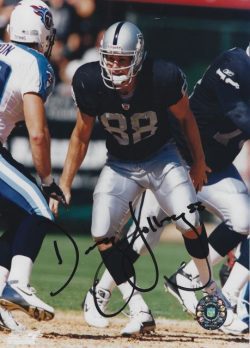 Autographed DOUG JOLLEY 8X10 Oakland Raiders photo
