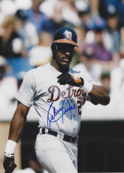 AUTOGRAPHED RUBEN SIERRA 8X10 Detroit Tigers Photo
