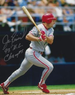 AUTOGRAPHED JIM EISENREICH 8X10 Philadelphia Phillies Photo