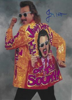 Autographed JIMMY HART WWF Hall of Famer 8X10 Wrestling Photo