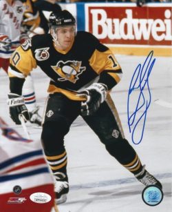 AUTOGRAPHED RON FRANCIS 8X10 Pittsburgh Penguins Photo JSA