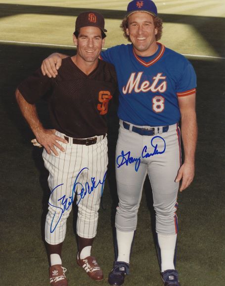 Gary Carter Signed New York Mets Catcher 8x10 Photo - Schwartz Authentic
