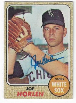 Autographed JOE HORLEN Chicago White Sox 1968 Topps Card