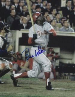 AUTOGRAPHED BILL WHITE 8X10 Philadelphia Phillies Photo