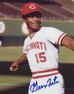 AUTOGRAPHED GEORGE FOSTER 8X10 Cincinnati Reds Photo