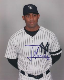 AUTOGRAPHED JUAN MIRANDA 8x10 New York Yankees Photo