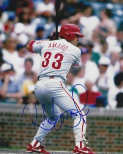 AUTOGRAPHED RUBEN AMARO, JR 8x10 Philadelphia Phillies Photo