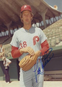 AUTOGRAPHED LARRY CHRISTENSON 8X10 Philadelphia Phillies Photo