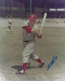 AUTOGRAPHED DEL ENNIS 8x10 Philadelphia Phillies photo