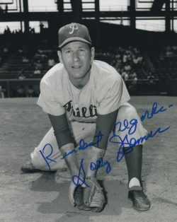AUTOGRAPHED SOLLY HEMUS  8X10 Philadelphia Phillies Photo