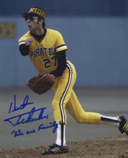 Autographed KENT TEKULVE "We are Family" 8x10 Pittsburgh Pirates Photo
