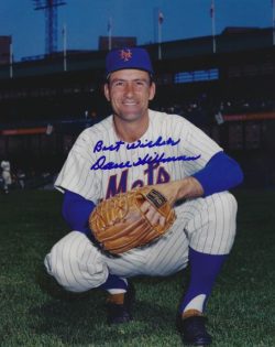 AUTOGRAPHED DAVE HILLMAN 8x10 New York Mets Photo