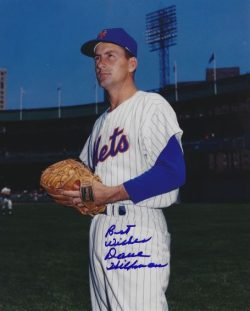 AUTOGRAPHED DAVE HILLMAN 8x10 New York Mets Photo