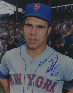 AUTOGRAPHED DAVE SCHNECK 8X10 New York Mets photo