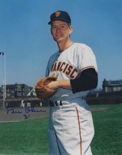 AUTOGRAPHED BILLY O'DELL 8x10 San Francisco Giants Photo