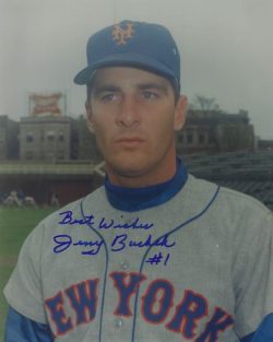 Autographed 8X10 JERRY BUCHEK New York Mets photo