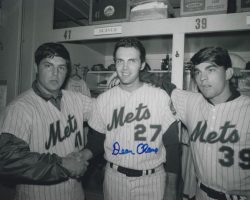 AUTOGRAPHED DEAN CHANCE 8X10 New York Mets photo