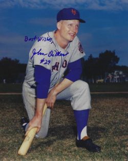 AUTOGRAPHED JOHN DEMERIT 8x10 New York Mets photo