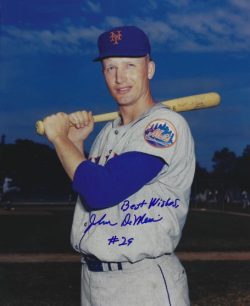 AUTOGRAPHED JOHN DEMERIT 8x10 New York Mets photo