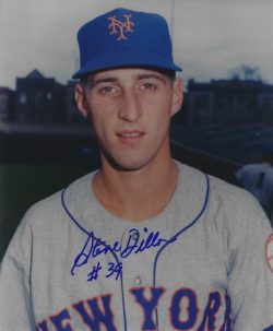 AUTOGRAPHED STEVE DILLON 8x10 New York Mets Photo