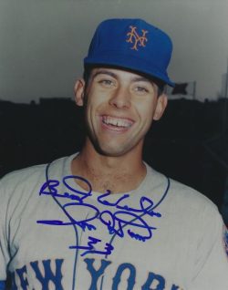 AUTOGRAPHED RON HUNT 8x10 New York Mets Photo