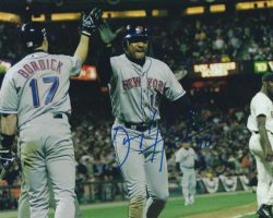AUTOGRAPHED  DARRYL HAMILTON 8x10 New York Mets Photo
