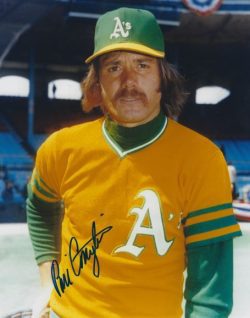 AUTOGRAPHED BILLY CONIGLIARO 8X10 Oakland A's Photo