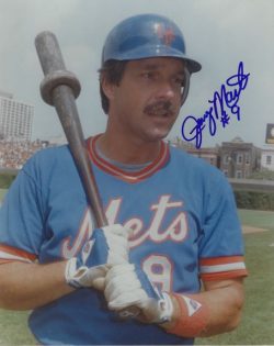 AUTOGRAPHED JERRY MARTIN 8x10 New York Mets Photo