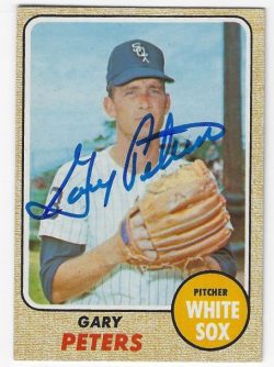 Autographed GARY PETERS Chicago White Sox 1968 Topps Card