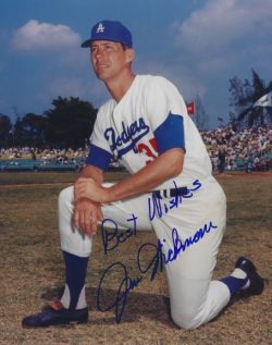 AUTOGRAPHED JIM HICKMAN 8x10 Los Angeles Dodgers photo