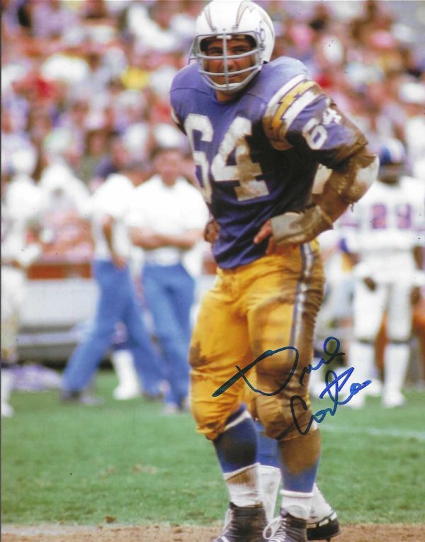 Autographed Dave Costa San Diego Chargers 8x10  Photo