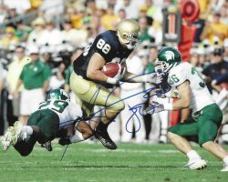Autographed Anthony Fasano 8x10 Notre Dame Photo