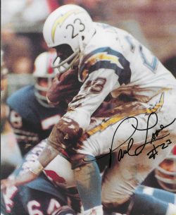 Autographed Paul Lowe San Diego Chargers 8x10  Photo